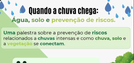QUANDO A CHUVA CHEGA: ÁGUA, SOLO E PREVENÇÃO DE RISCOS!